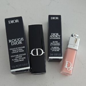 New In Box Never Used Dior Rouge Lipstick 777 Fahrenheit  LIP Maximizer 001Pink